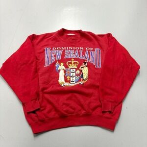 Red Dominion of New Zealand Crewneck Sweatshirt